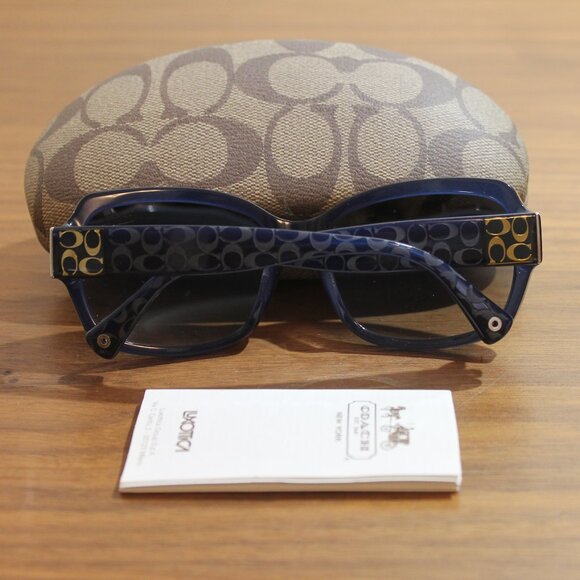 COACH EMMA DESIGNER HC8001 5056/11 BLUE EYEGLASSES FRAMES 57-17-135 - Picture 9 of 11